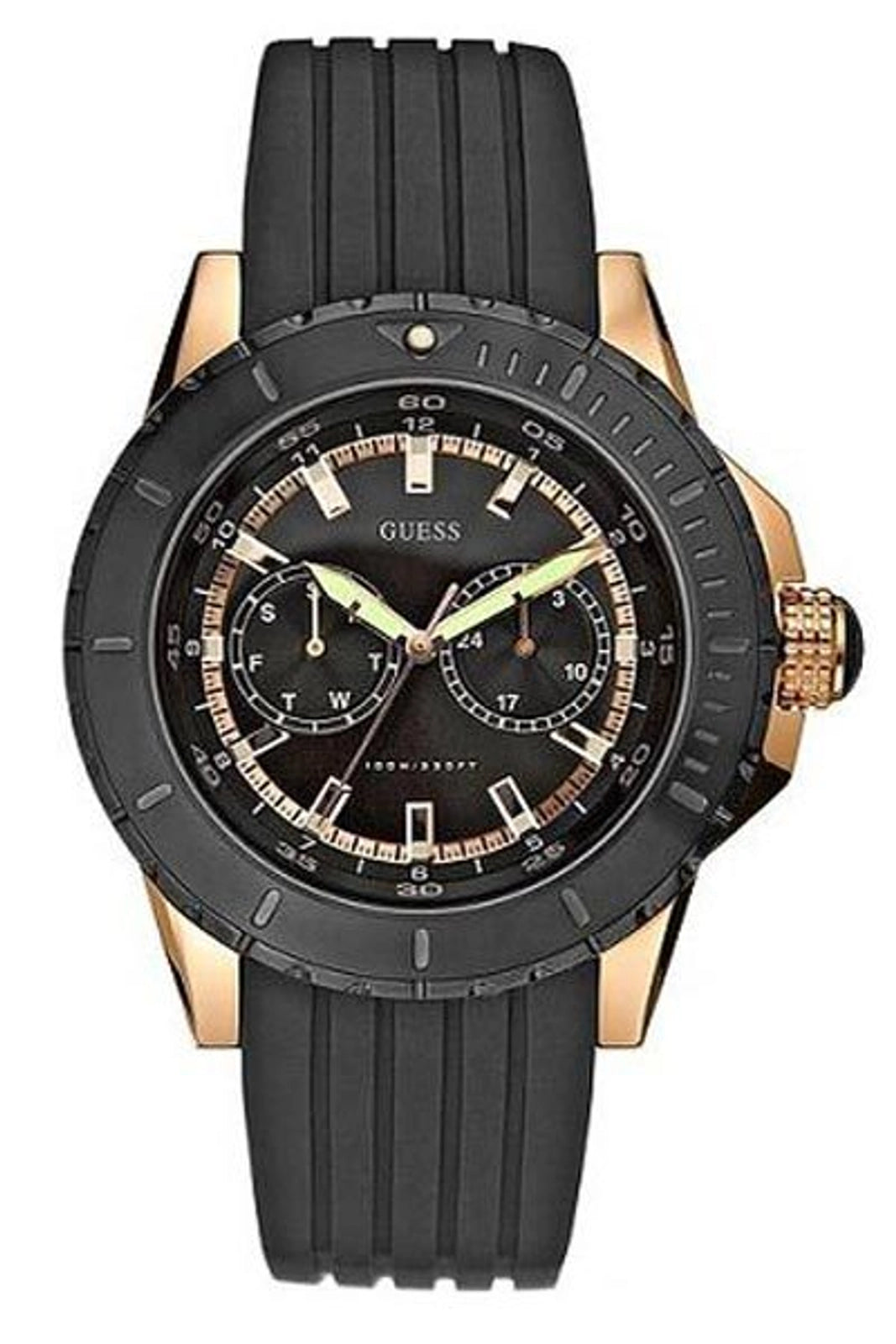 Guess Gold Tone Chronograph Stainless Steel Watch W15067L1