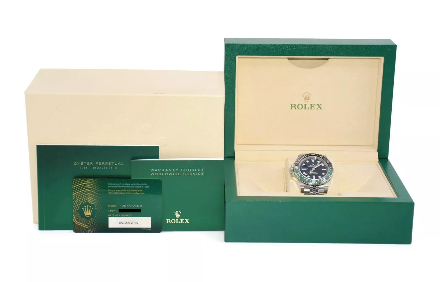 Rolex GMT-Master II Sprite Stainless Steel Watch 126720VTNR 2025