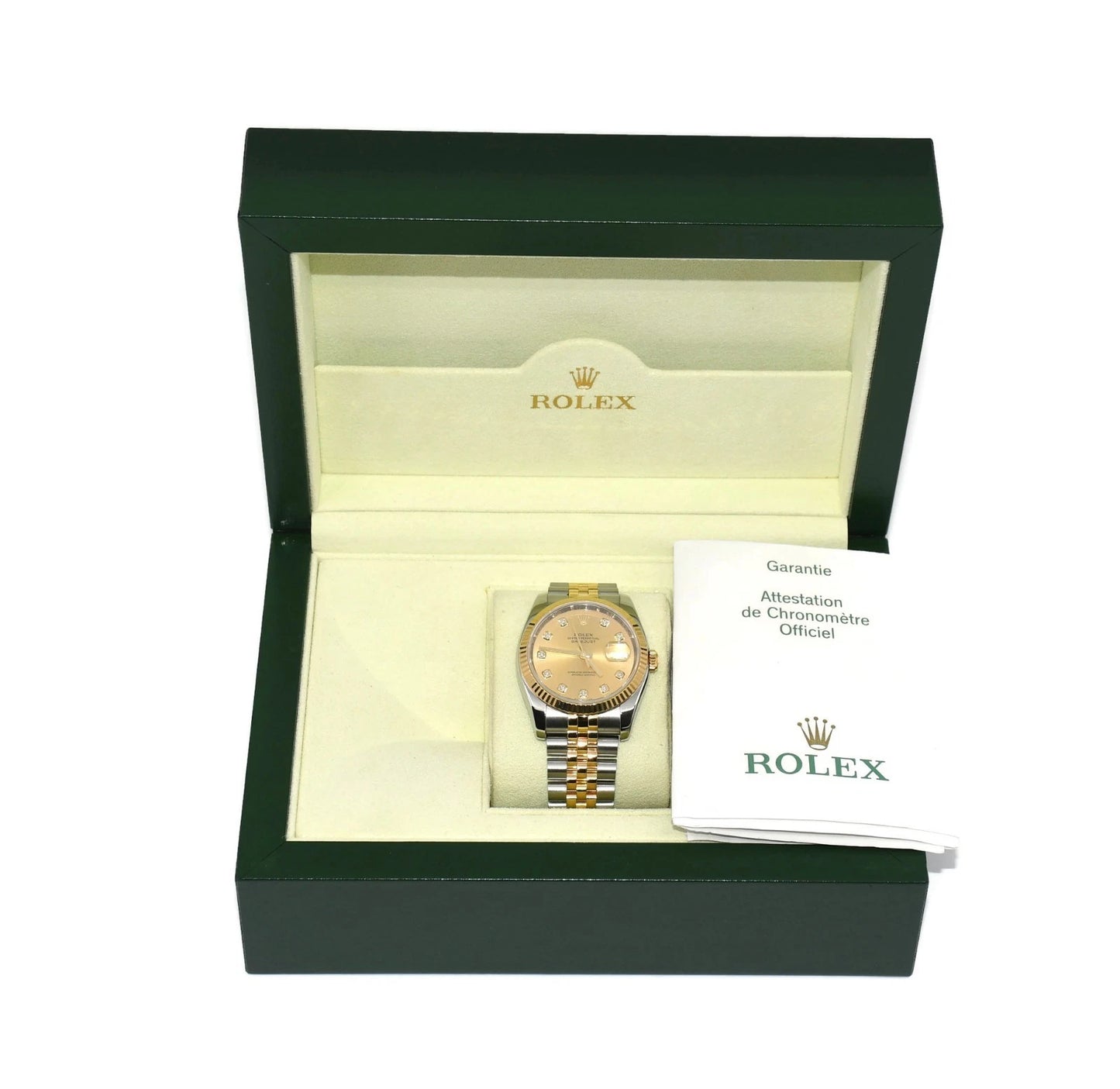 Rolex Datejust Diamond 18K/Stainless Steel Watch 116233