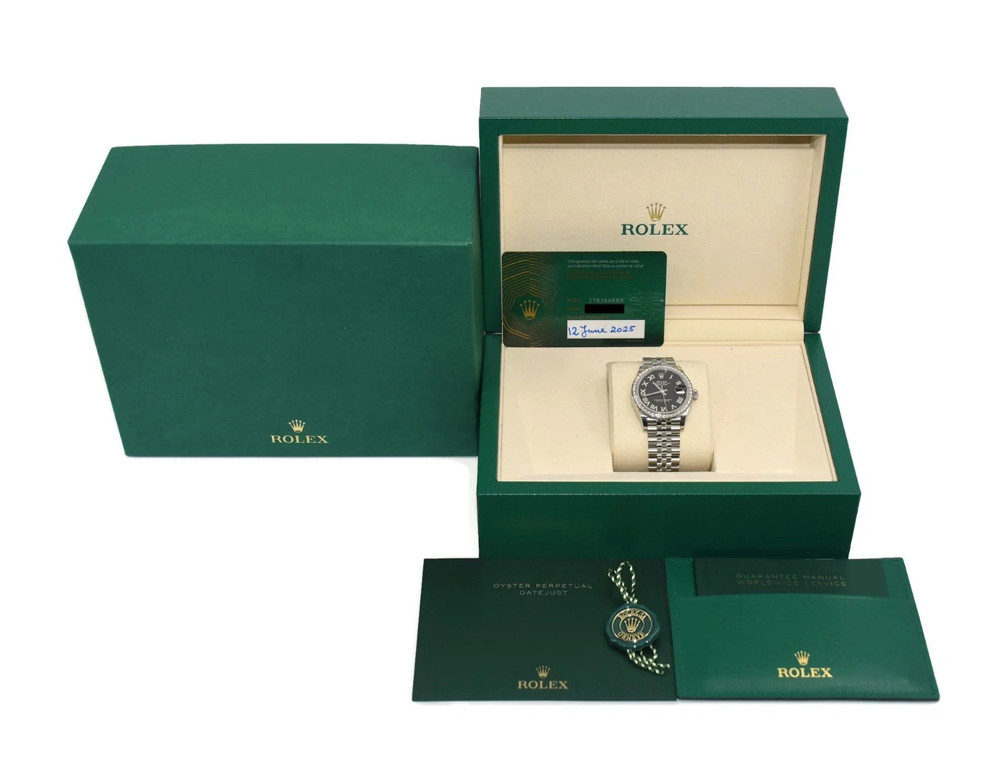 Rolex Datejust 31 Diamond Stainless Steel Watch 278384RBR