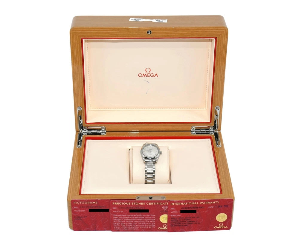 Omega Seamaster Aqua Terra Diamond Stainless Steel Watch 220.10.28.60.55.001