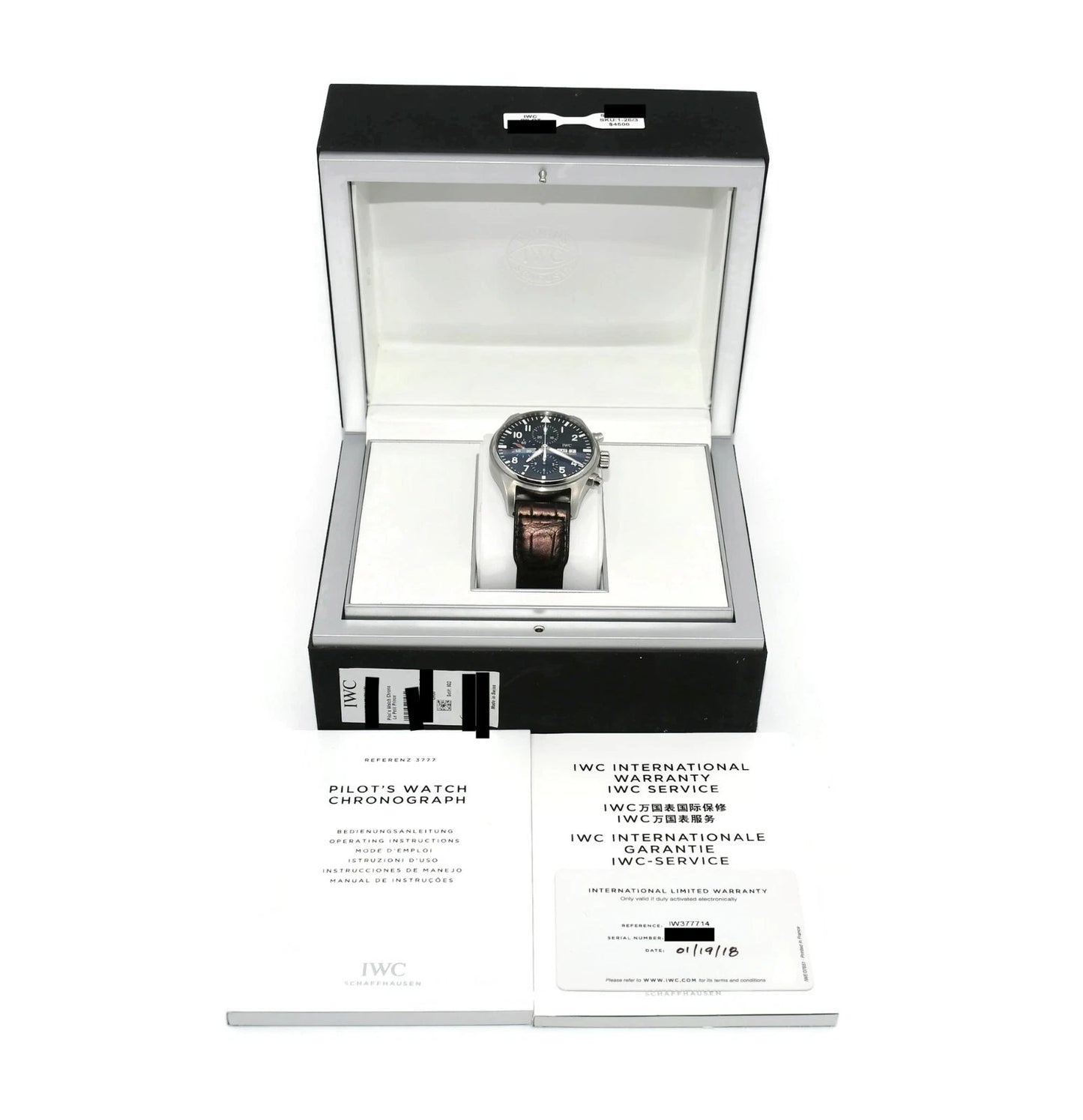 IWC Pilot Chronograph Stainless Steel Watch IW377714