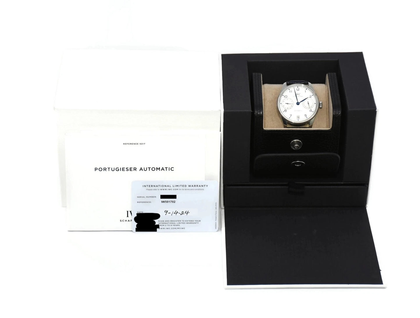 IWC Portuguese 7 Day Stainless Steel Watch IW501702