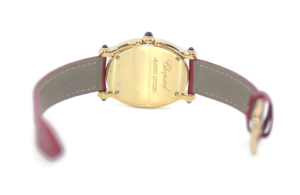 Chopard Happy Sport Diamond 18K Yellow Gold Watch 27/7000