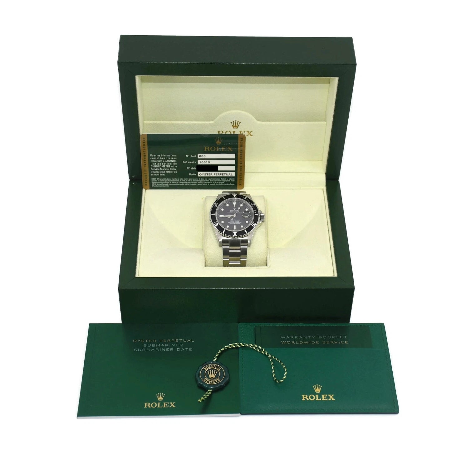Rolex Submariner Stainless Steel Watch 16610