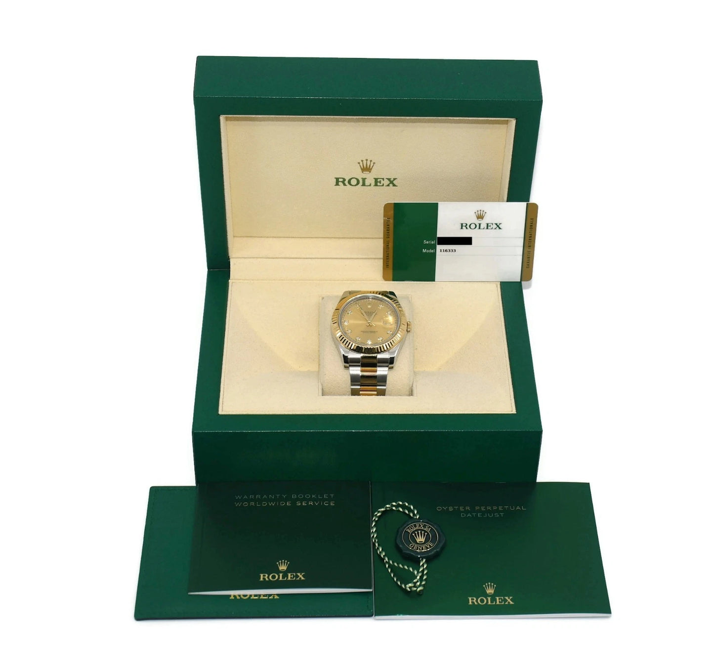Rolex Datejust Diamond 18K/Stainless Steel Watch 116333