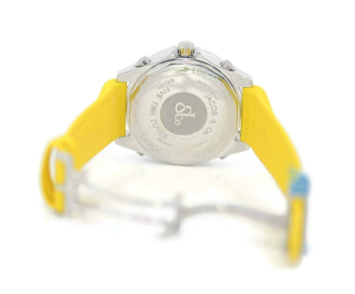 Jacob & Co 5 Timezone Stainless Steel Watch JCM24