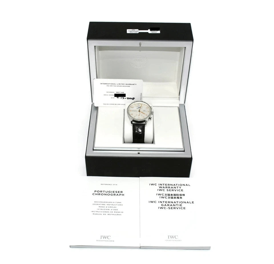 IWC Portuguese Chronograph Stainless Steel Watch IW371445