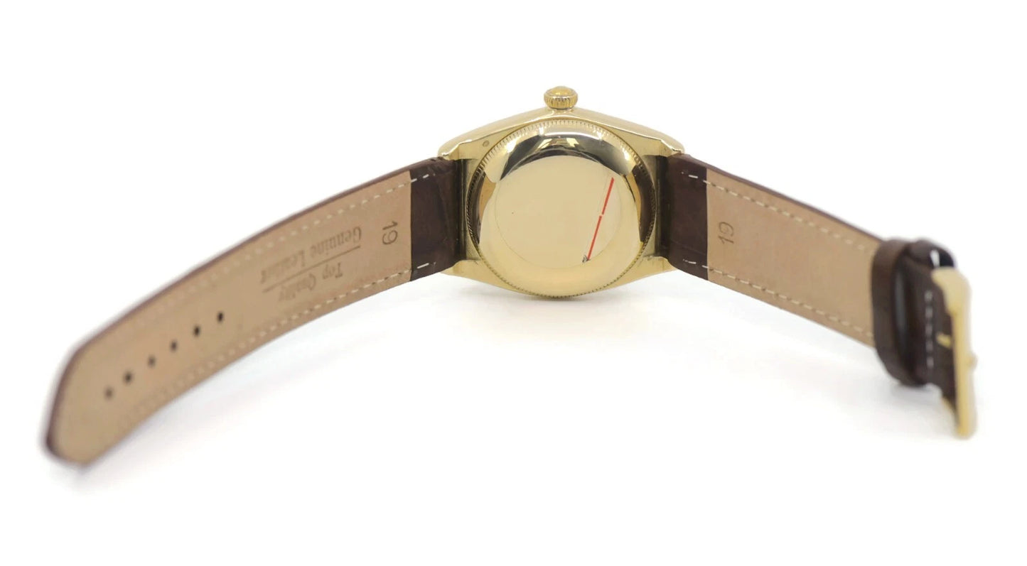 Rolex Bubbleback 14K Yellow Gold Watch 3065