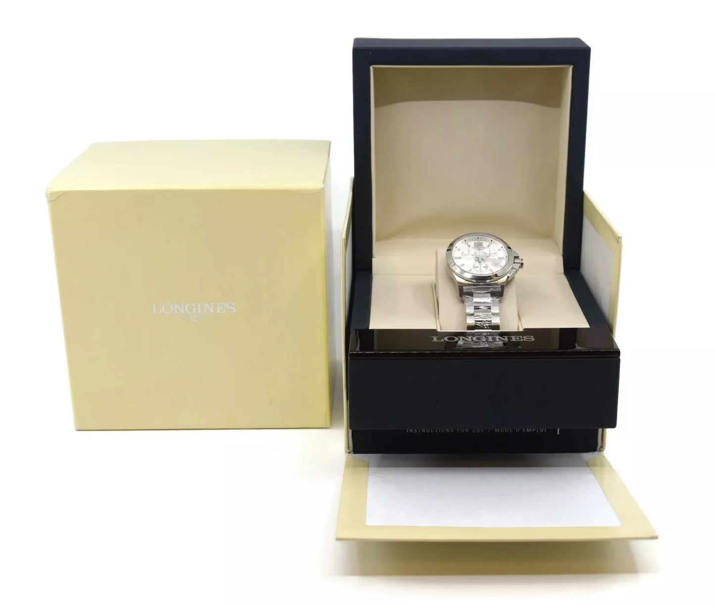 Longines Conquest Stainless Steel Watch L3.379.4.76.6