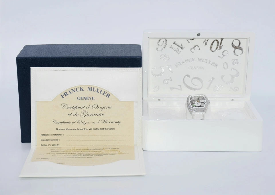Franck Muller Vanguard Flower Diamond 18K White Gold Watch V35S6SQT