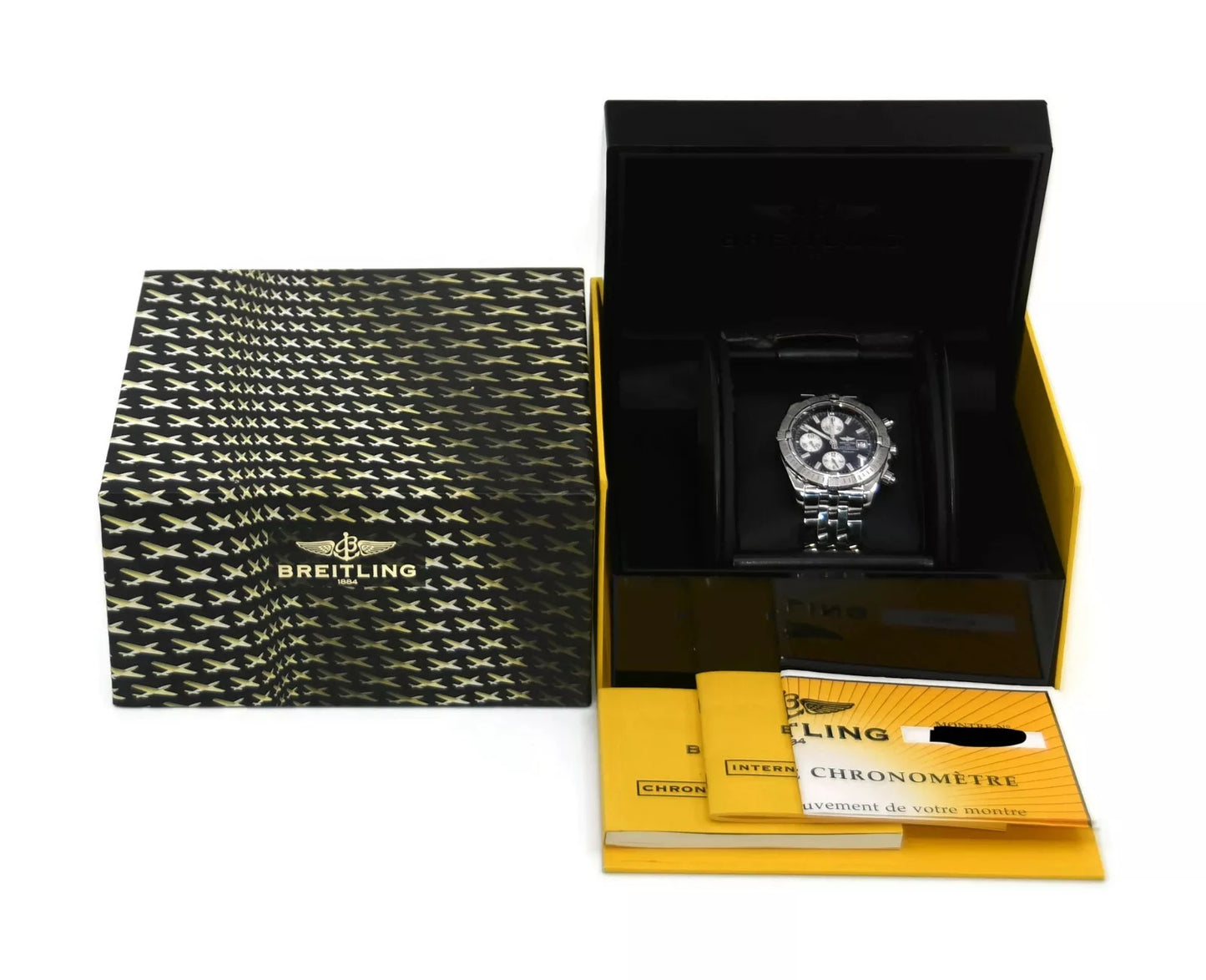 Breitling Evolution Chronograph Stainless Steel Watch A13356