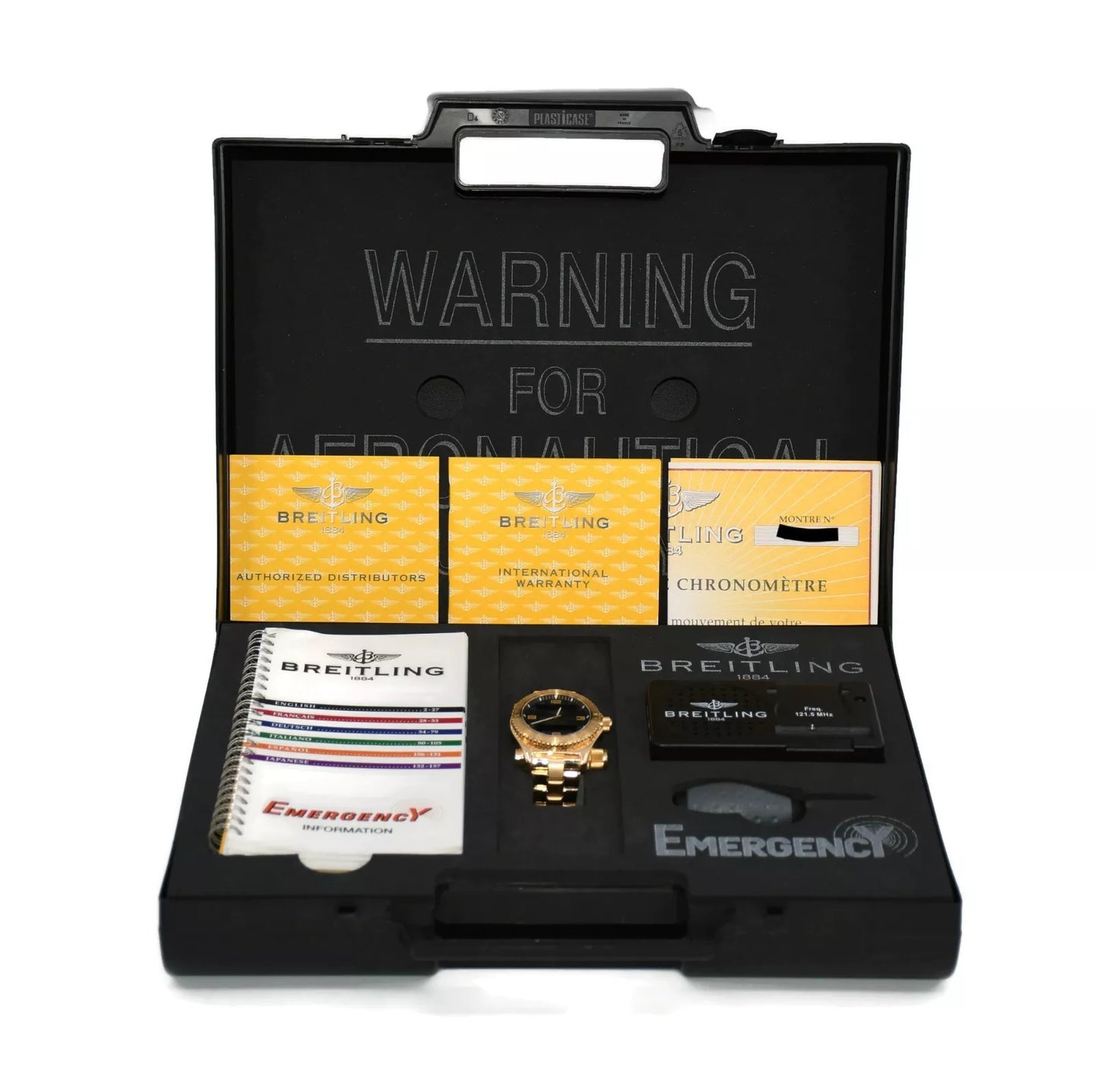Breitling Emergency 18K Yellow Gold Watch K56321