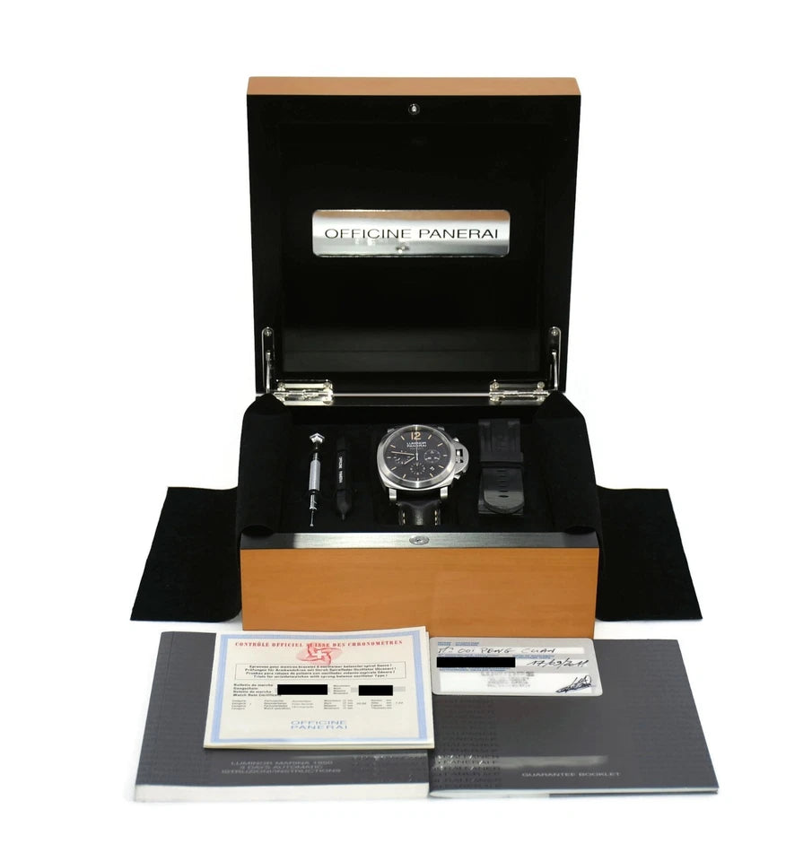 Panerai Luminor Daylight Chronograph Stainless Steel Watch PAM00356