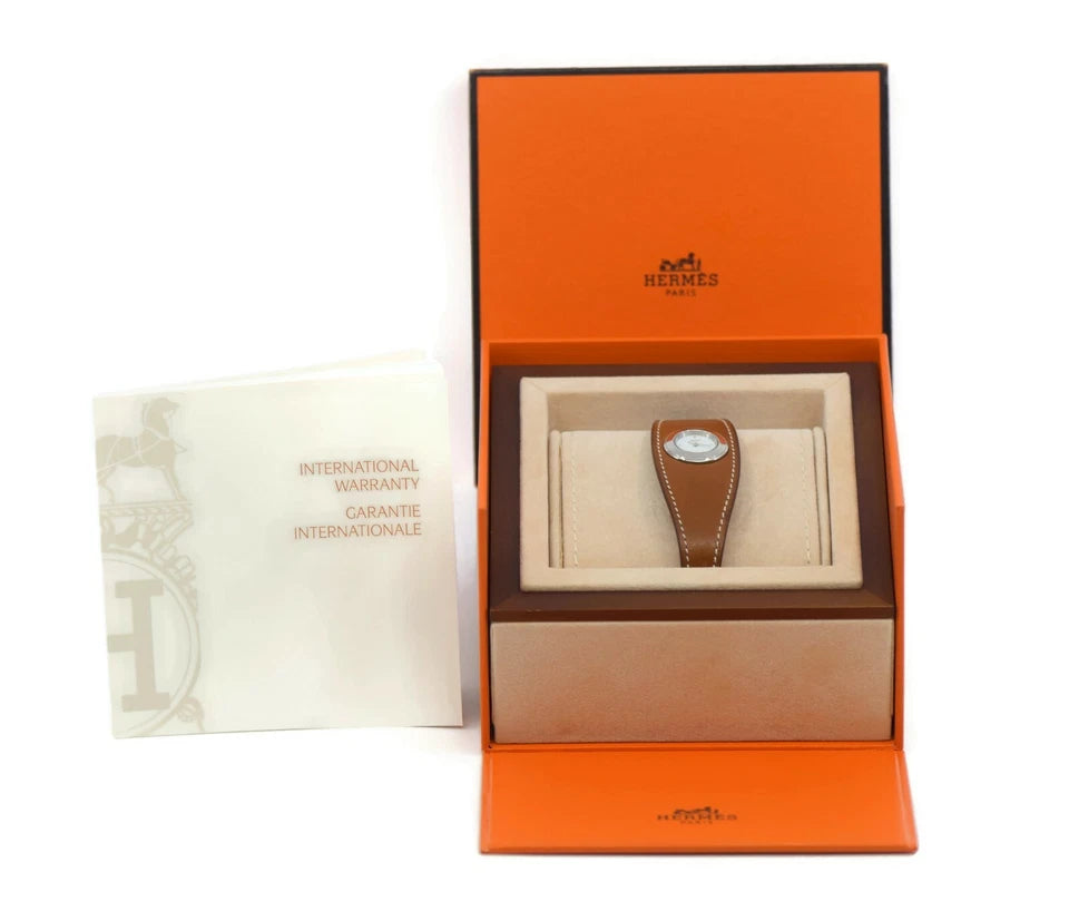 Hermes Manchette Diamond Stainless Steel Watch FG2.110