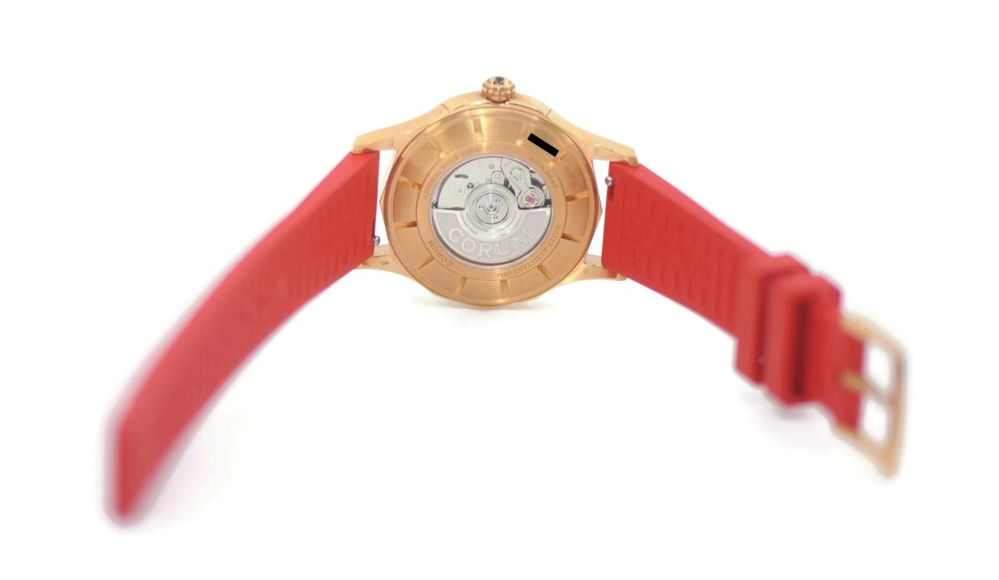 Corum Admirals Cup Legend Diamond 18K Rose Gold Watch 400.100.85/0009