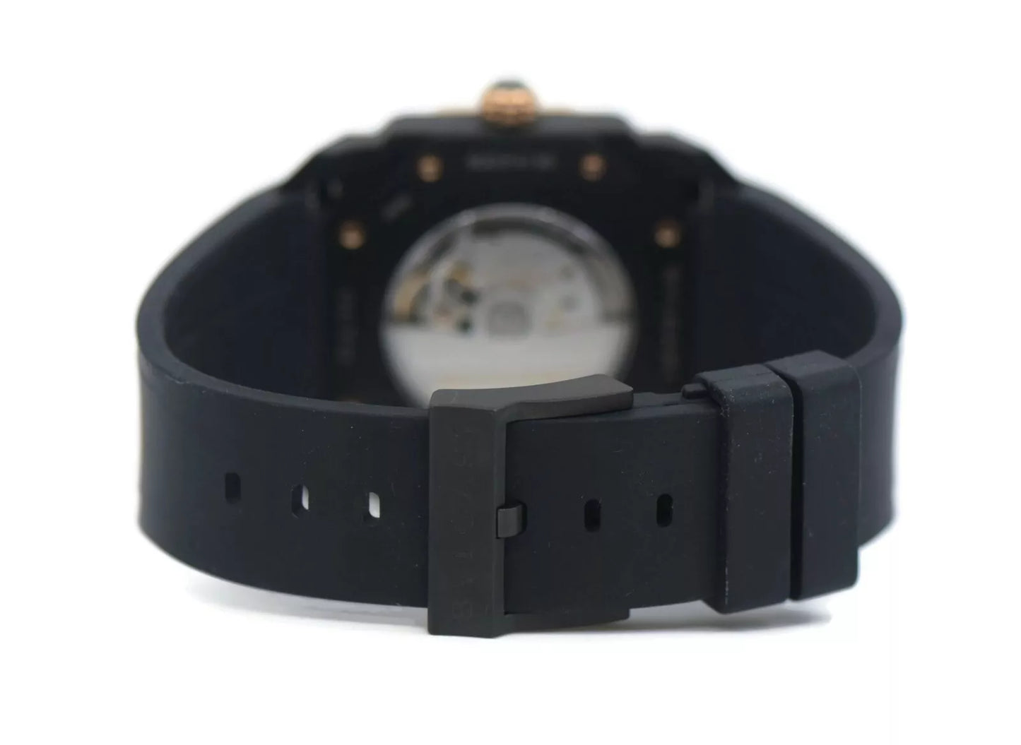 Bulgari Octo 18K Rose Gold/Black Stainless Steel Watch 103085