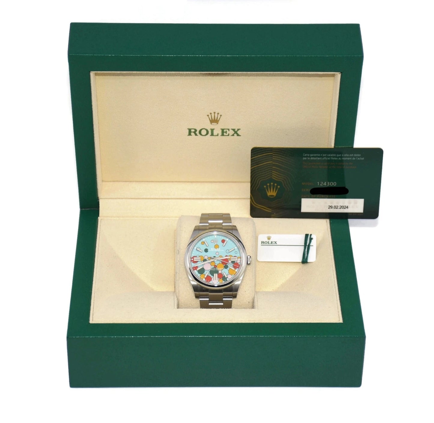 Rolex Oyster Perpetual 41 Celebration Stainless Steel Watch 124300
