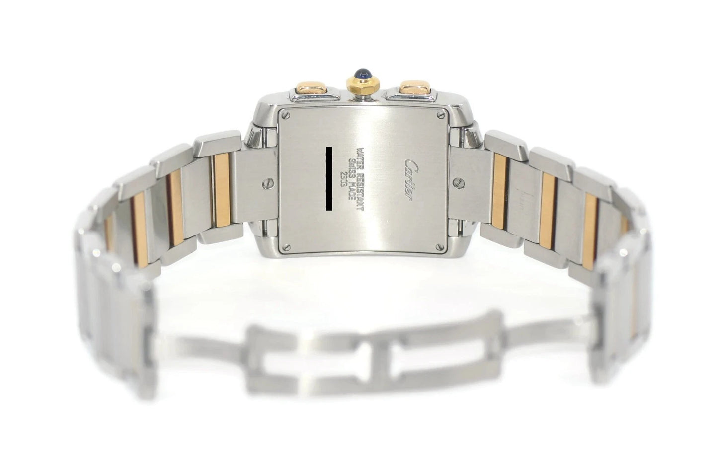 Cartier Tank Chronograph 18K/Stainless Steel Watch W51004Q4