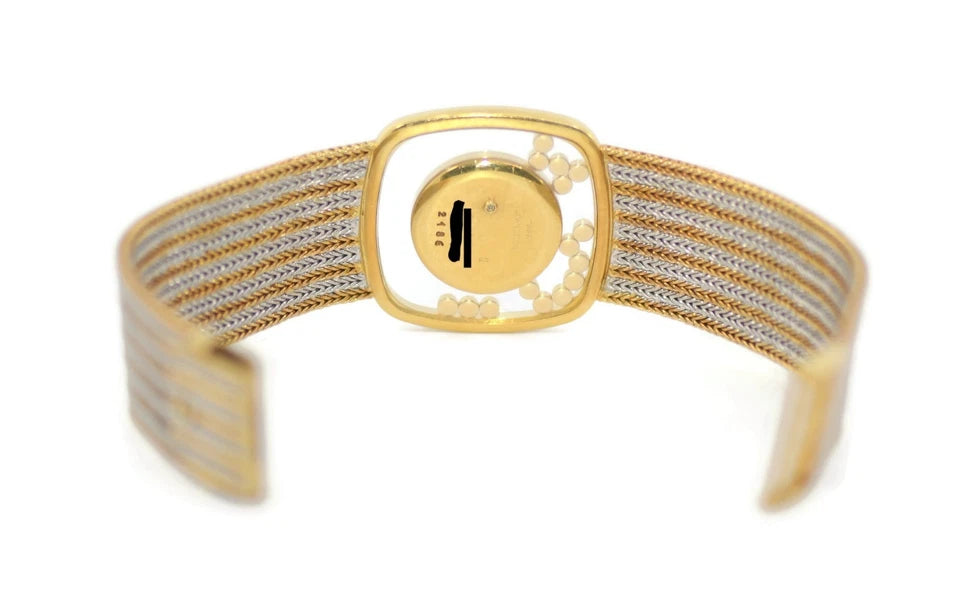 Chopard Happy Diamonds 18K Tri Color Gold Watch 2186