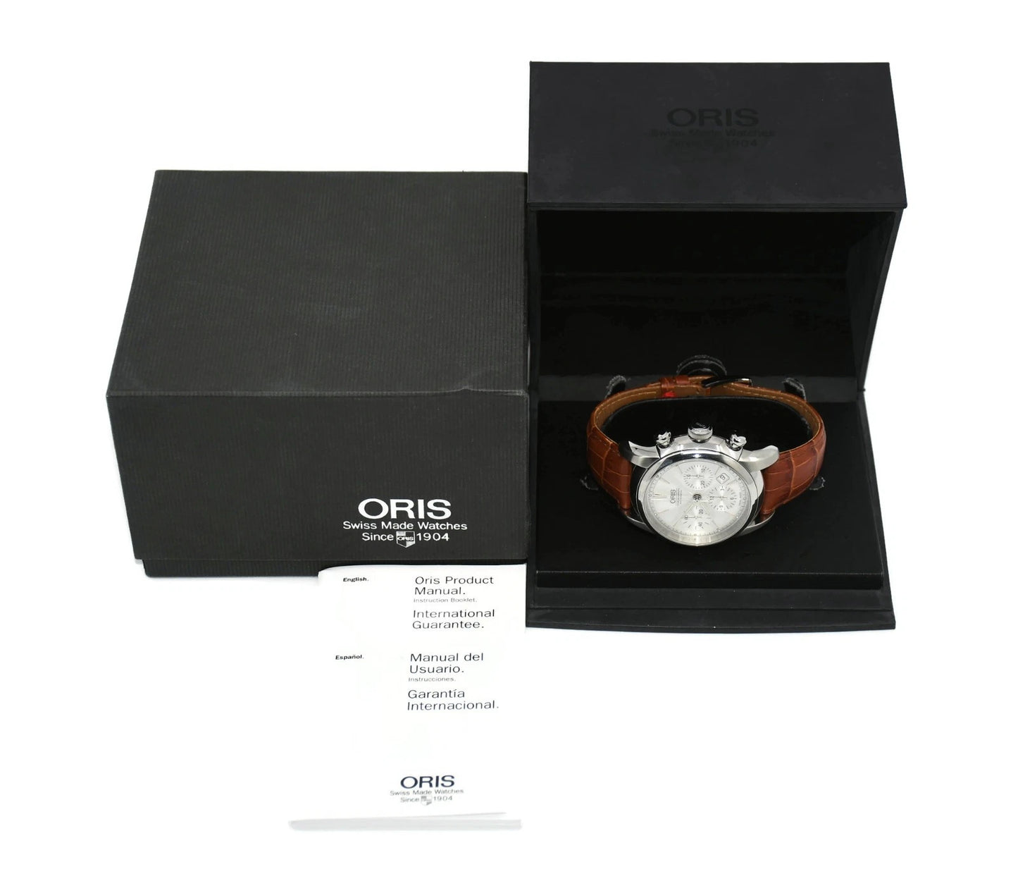 Oris Artelier Chronograph Stainless Steel Watch 7547