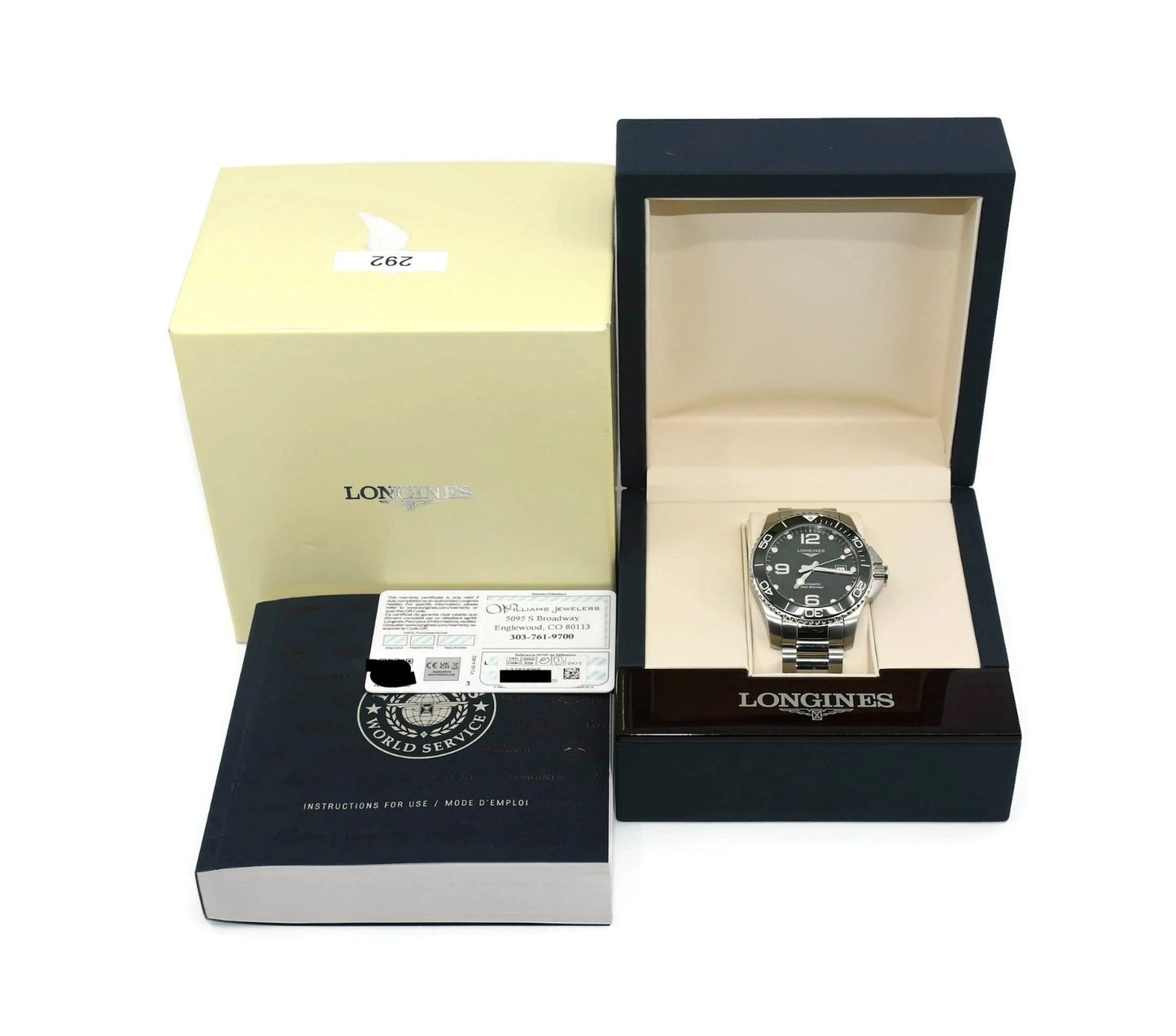 Longines Conquest Stainless Steel Watch L37824066