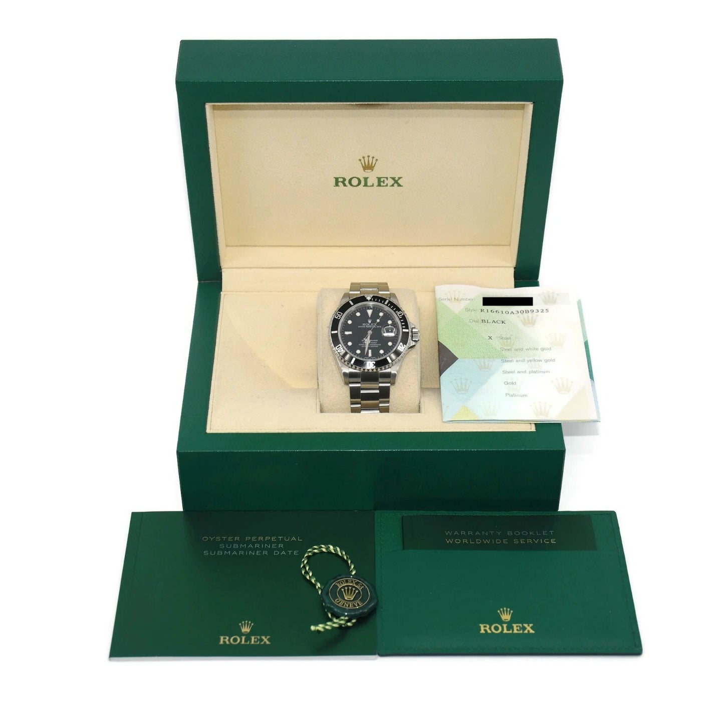 Rolex Submariner Stainless Steel Watch 16610