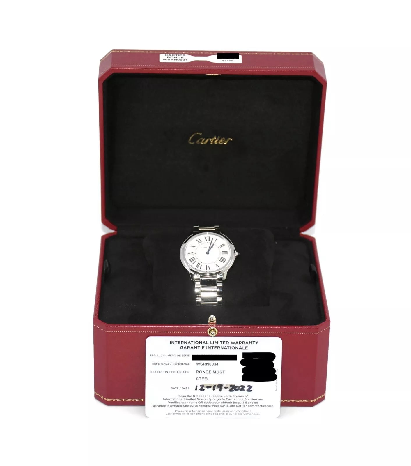 Cartier Ronde Stainless Steel Watch WSRN0034