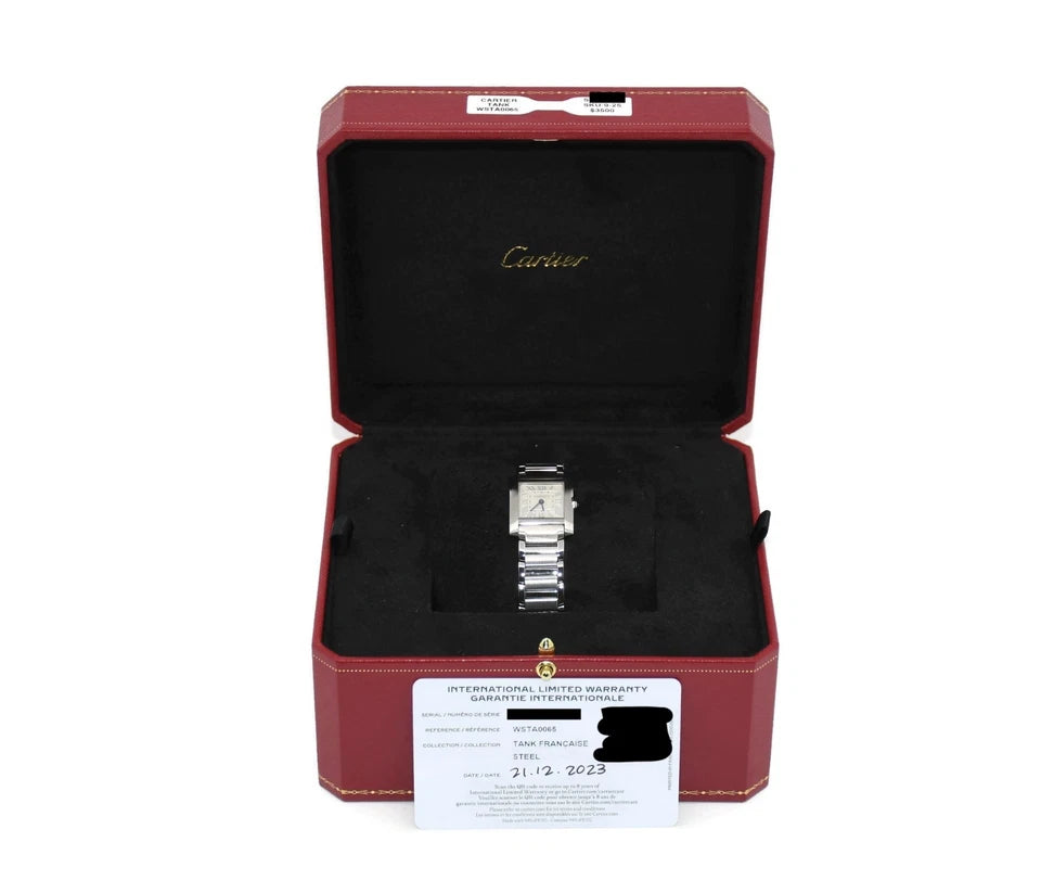 Cartier Tank Francaise SM Stainless Steel Watch WSTA0065