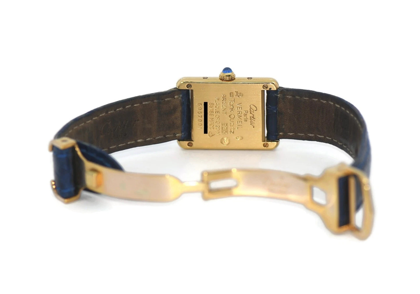 Cartier Tank Vermeil Sterling Silver Watch 5057001