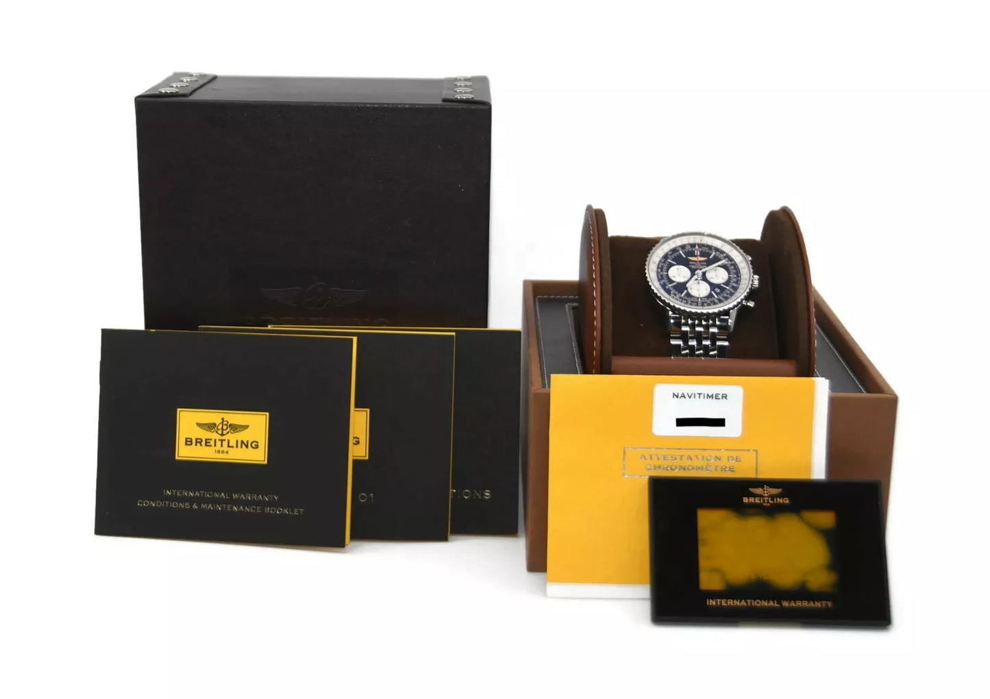 Breitling Navitimer B01 Chronograph Stainless Steel Watch AB0127