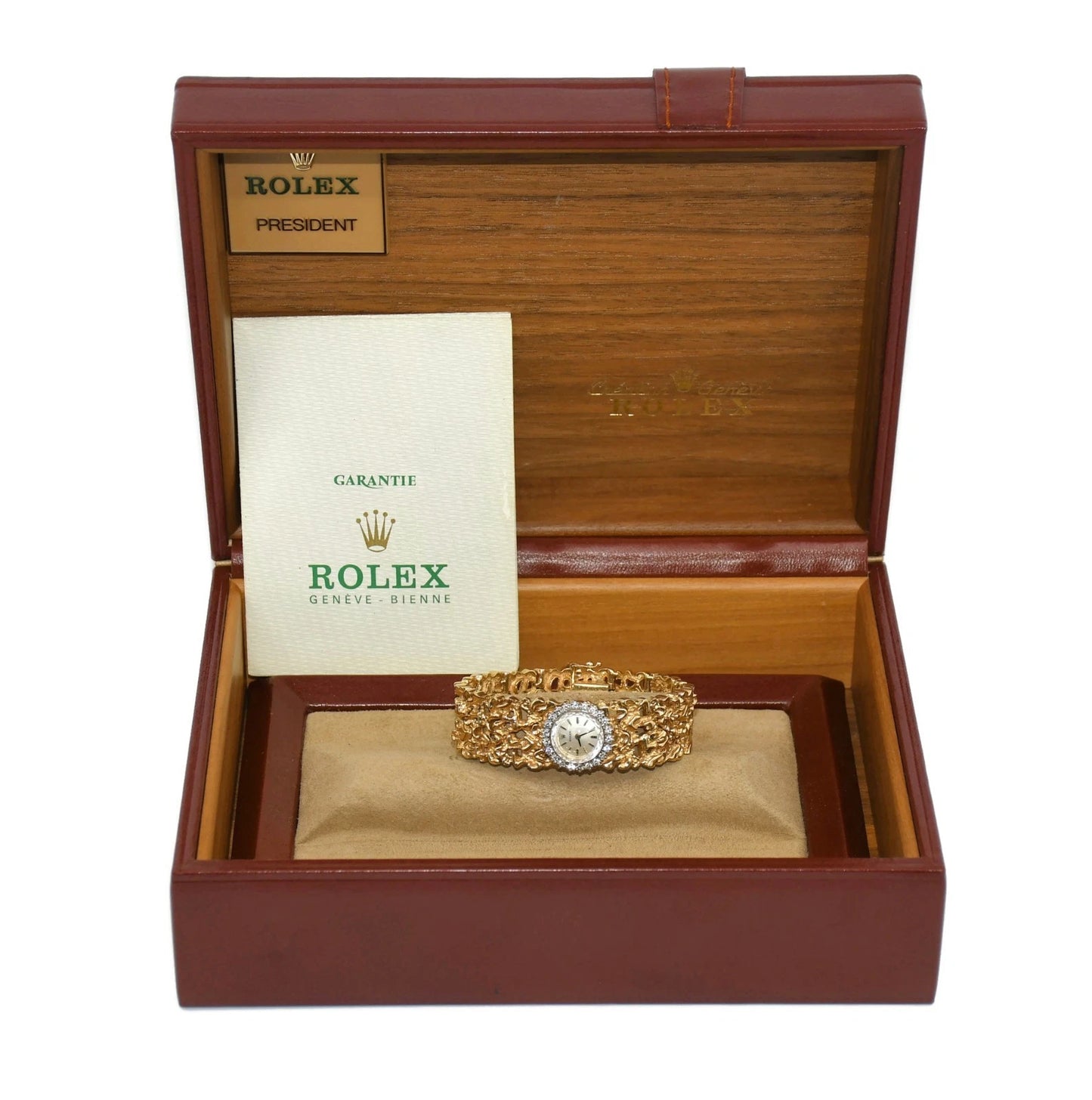 Rolex Cocktail Diamond 14K Yellow Gold Watch