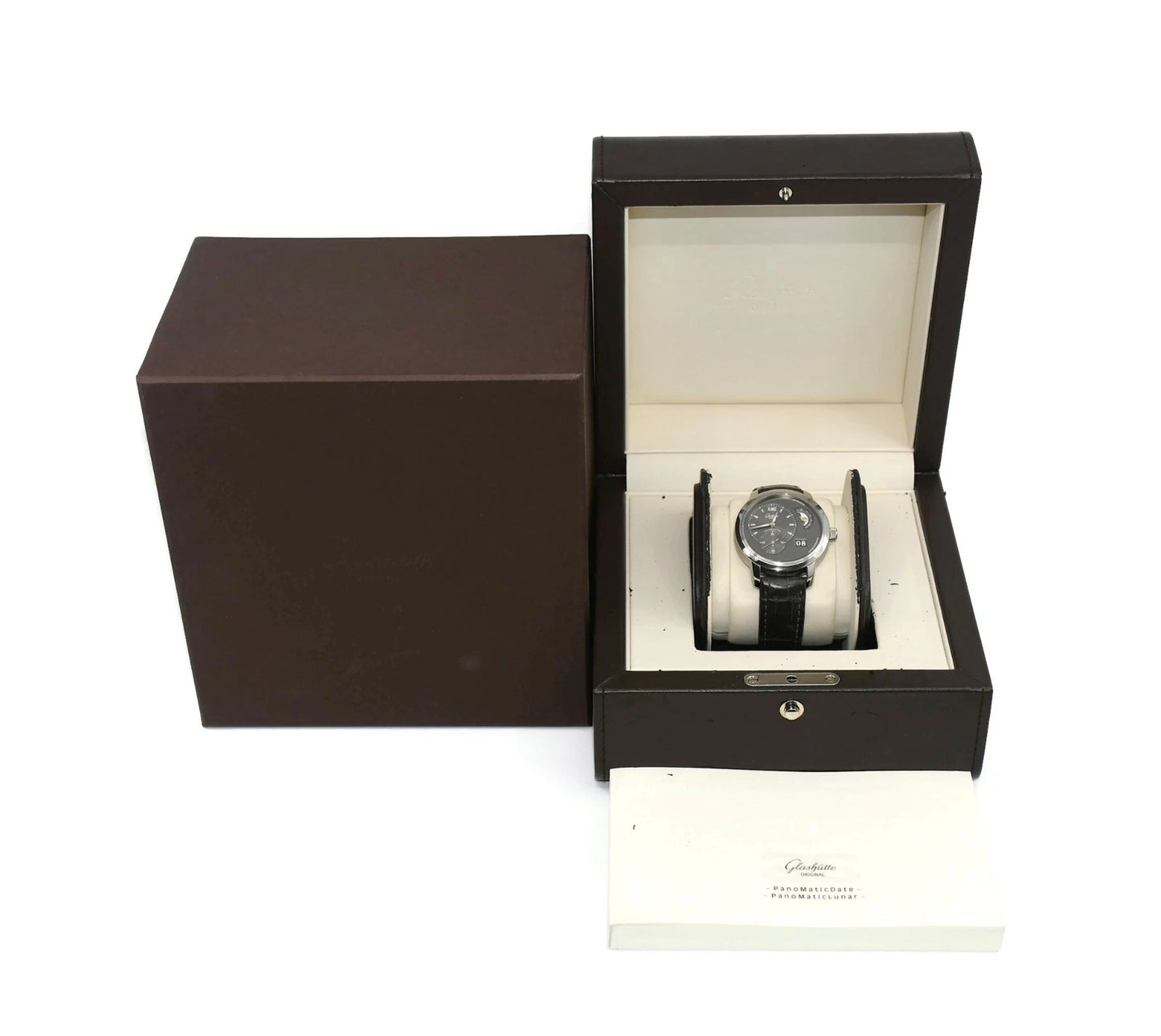 Glashutte Original Panomaticlunar Stainless Steel Watch 90-02-36-12-05