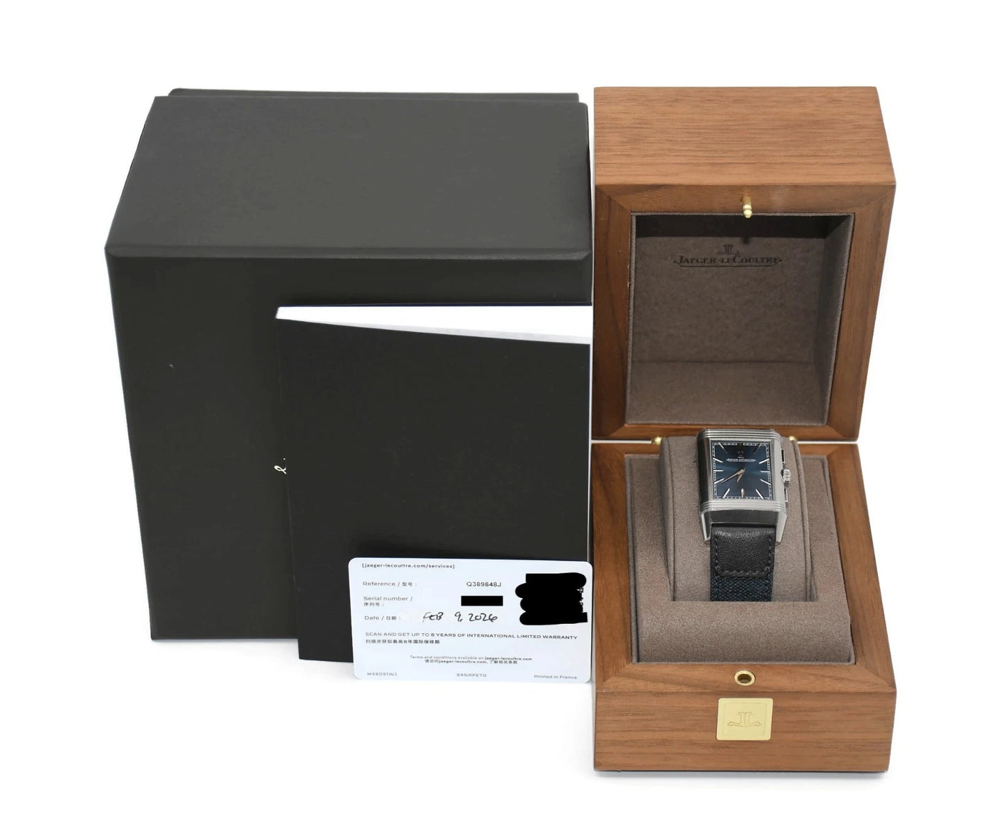 Jaeger LeCoultre Reverso Tribute Chronograph Stainless Steel Watch Q389848J
