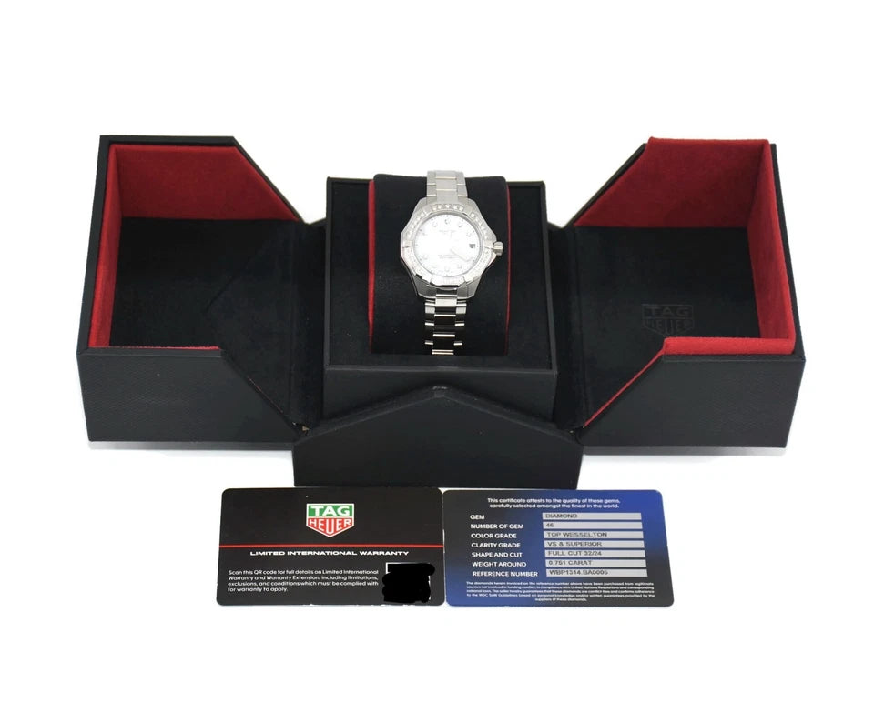 Tag Heuer Aquaracer Diamond Stainless Steel Watch WBP1314