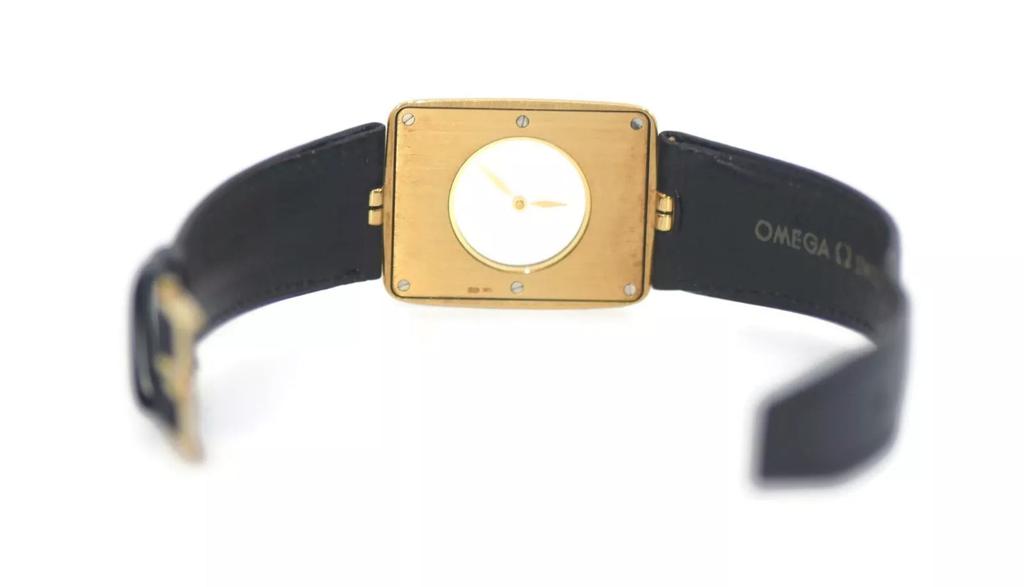 Omega La Magique Scarface 18K Yellow Gold Watch 191.8523