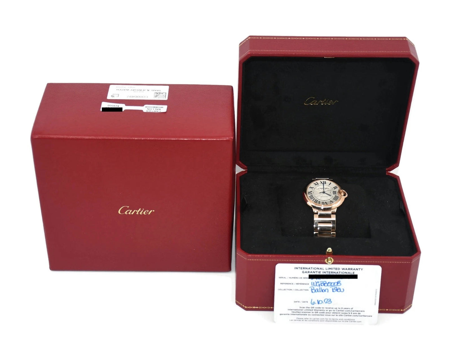 Cartier Ballon Bleu 18K Rose Gold Watch WGBB0008