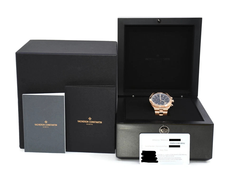Vacheron Constantin Overseas Chronograph 18K Rose Gold Watch 5520V/210R