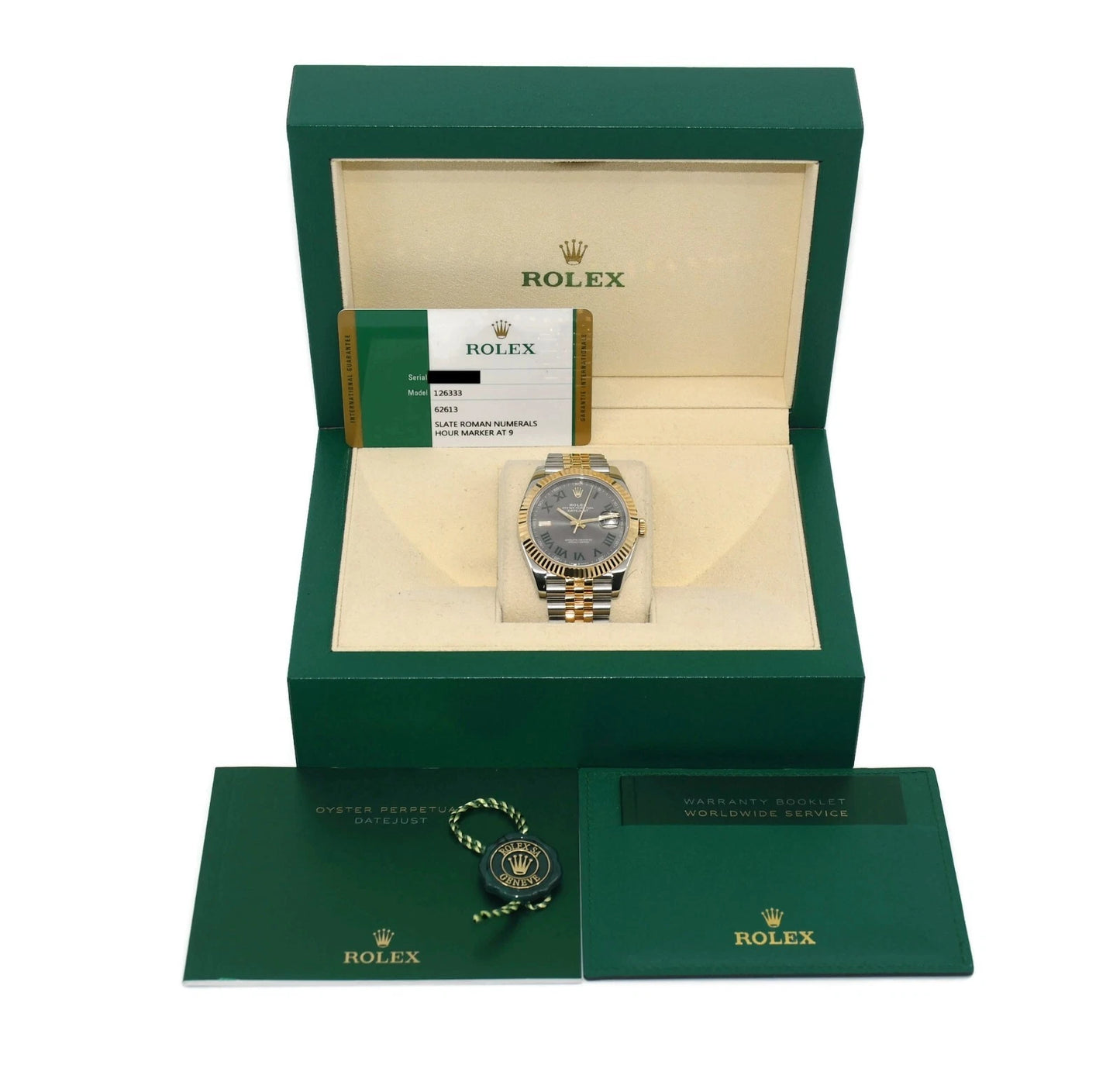 Rolex Datejust 41 Wimbledon 18K/Stainless Steel Watch 126333
