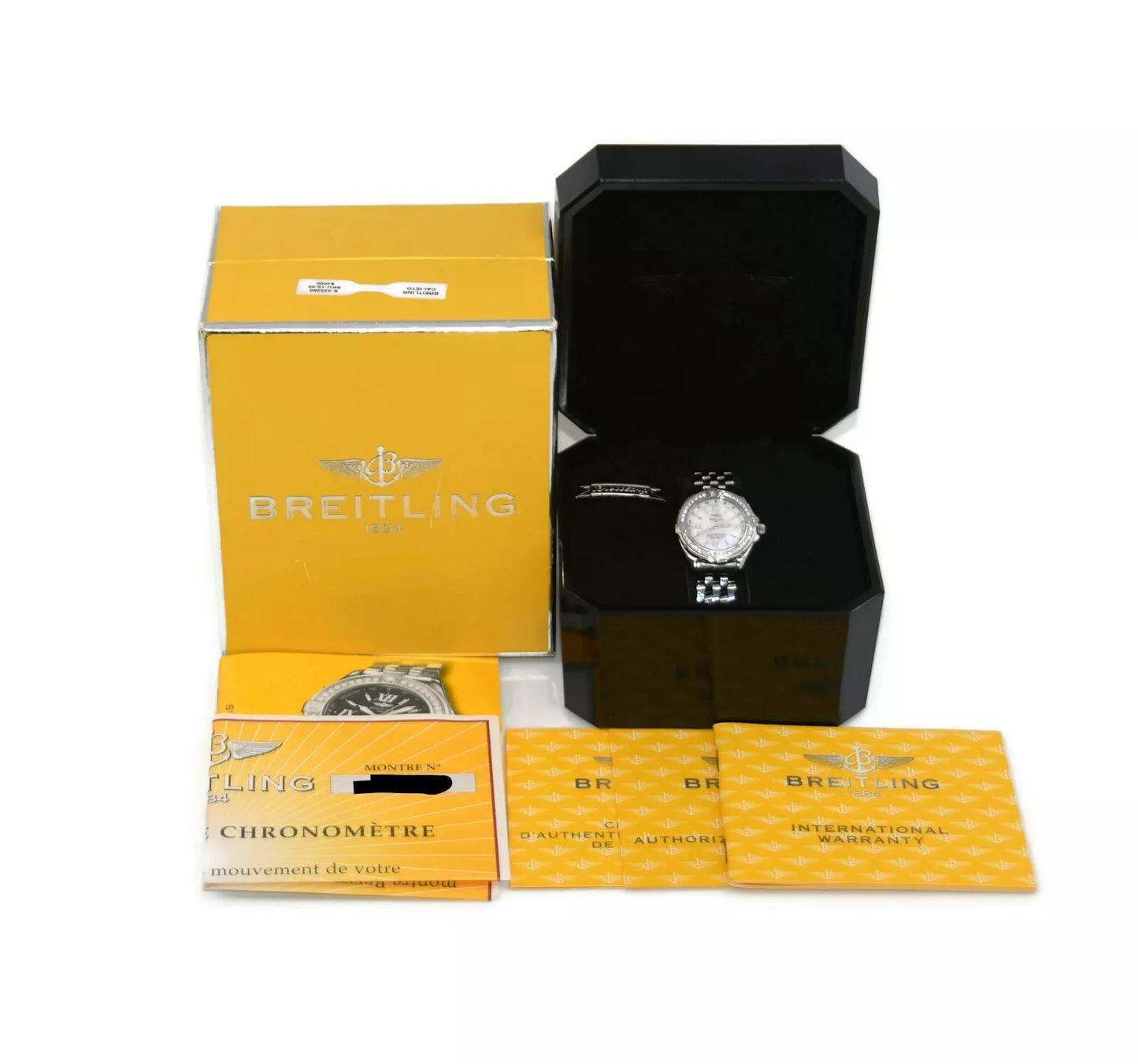 Breitling B-Class Diamond Stainless Steel Watch A67365