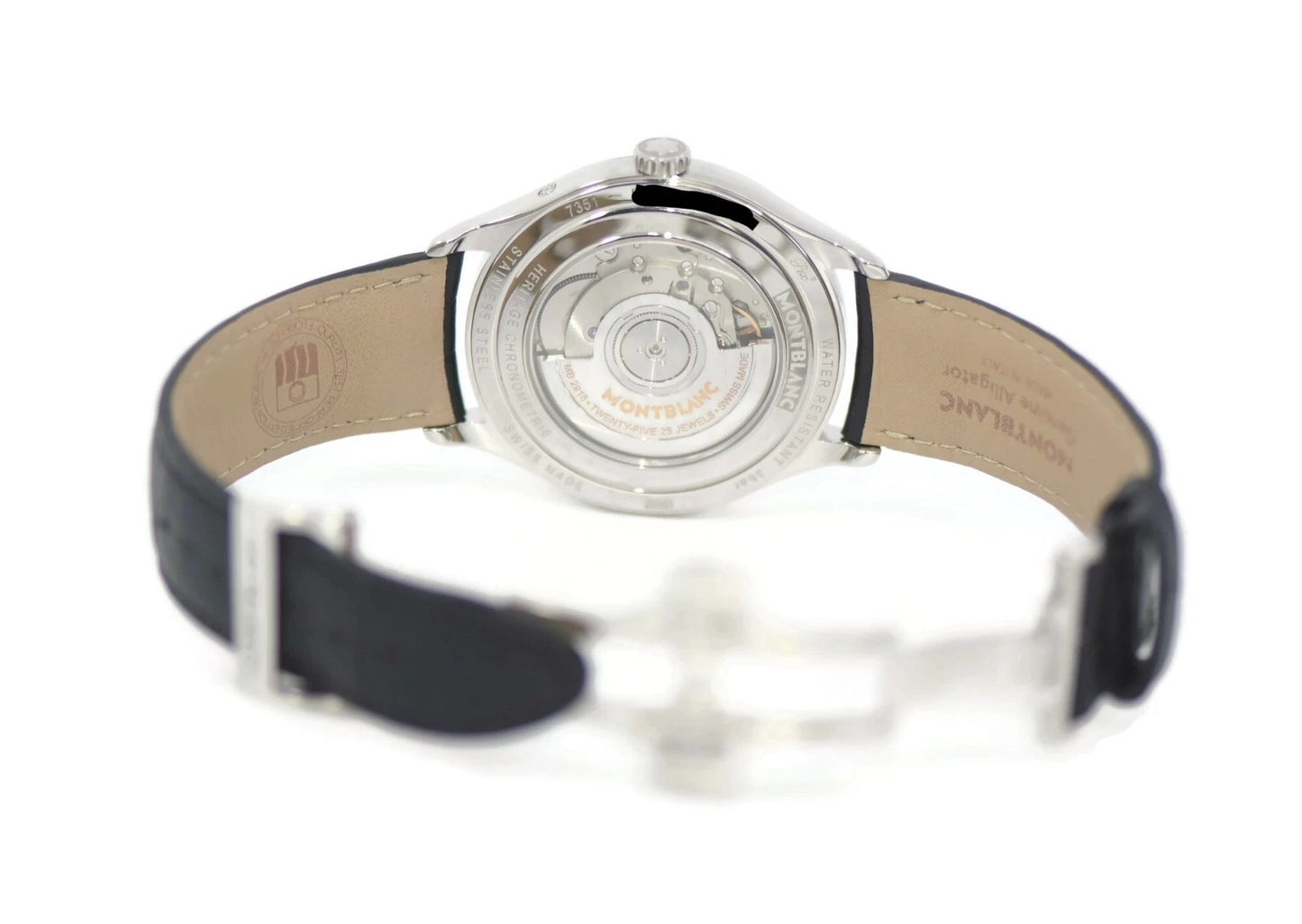 Montblanc Heritage Annual Calendar Stainless Steel Watch 112534