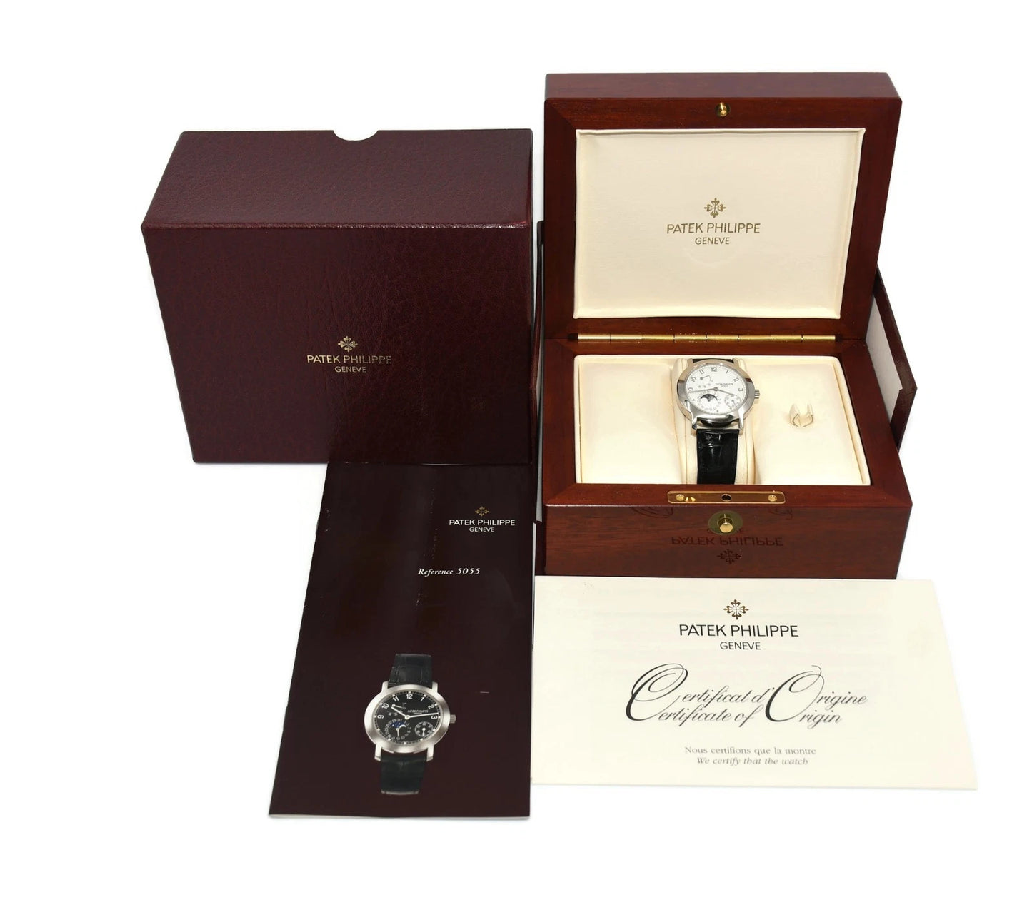 Patek Philippe Complications 18K White Gold Watch 5055G