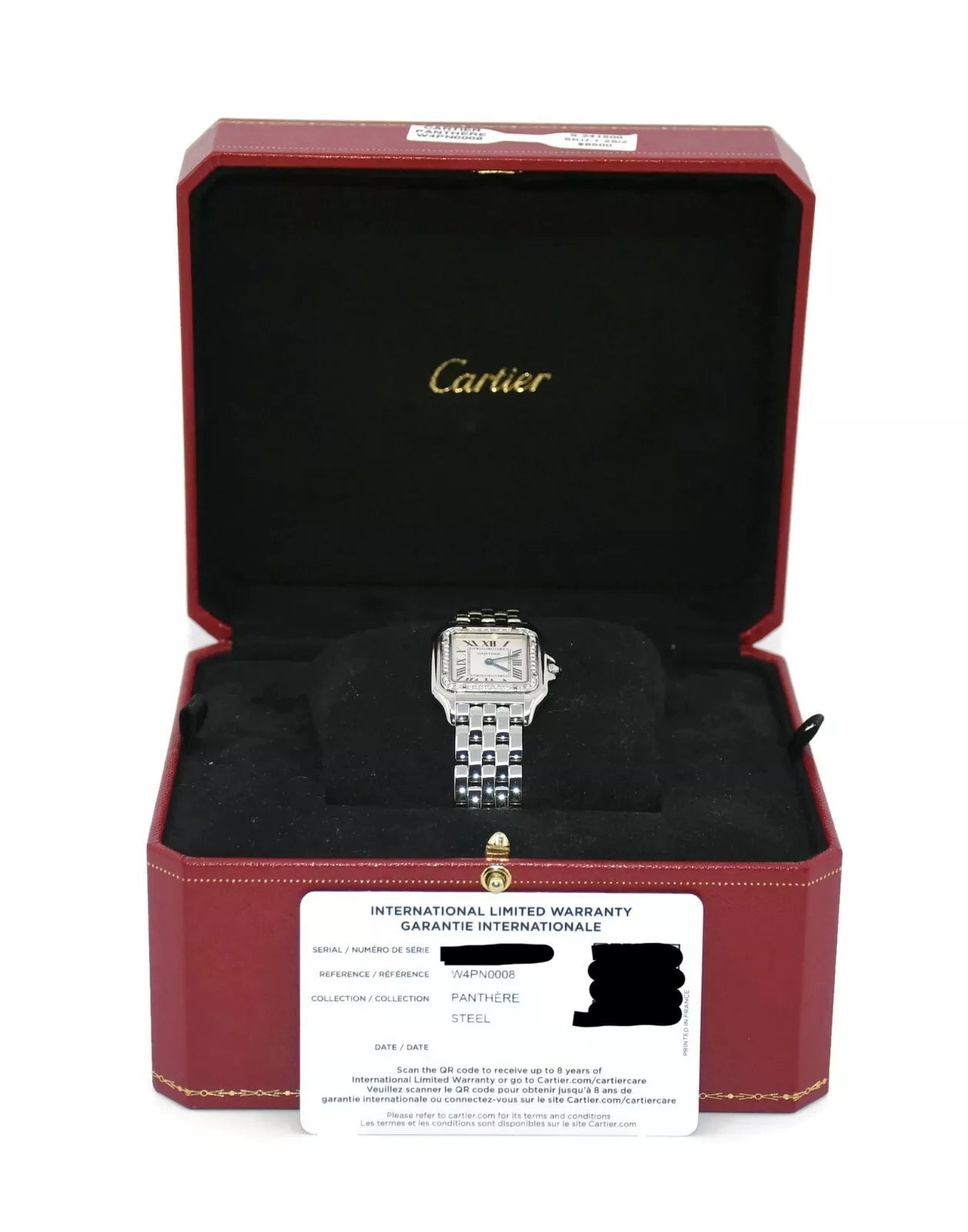 Cartier Panthere Diamond Stainless Steel Watch W4PN0008