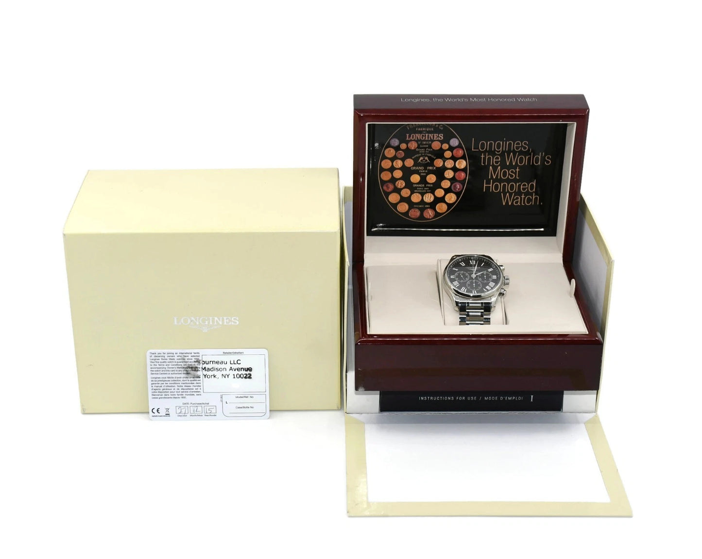 Longines Master Chronograph Stainless Steel Watch L2.693.4.51.6