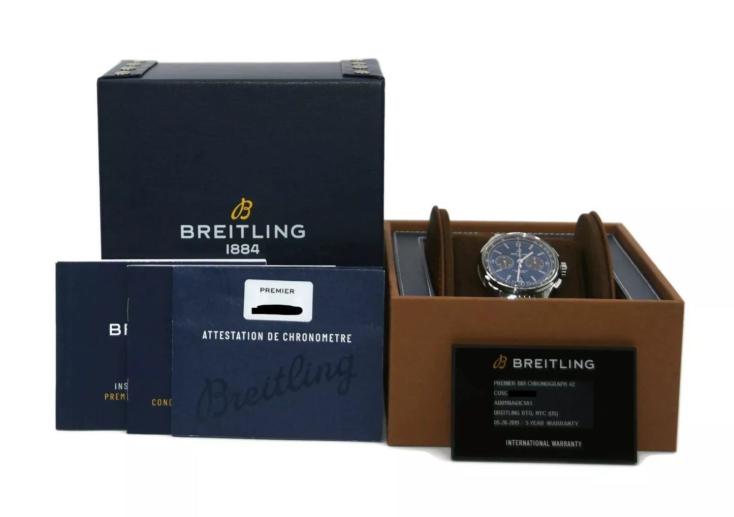 Breitling Premier B01 Chronograph Stainless Steel Watch AB0118