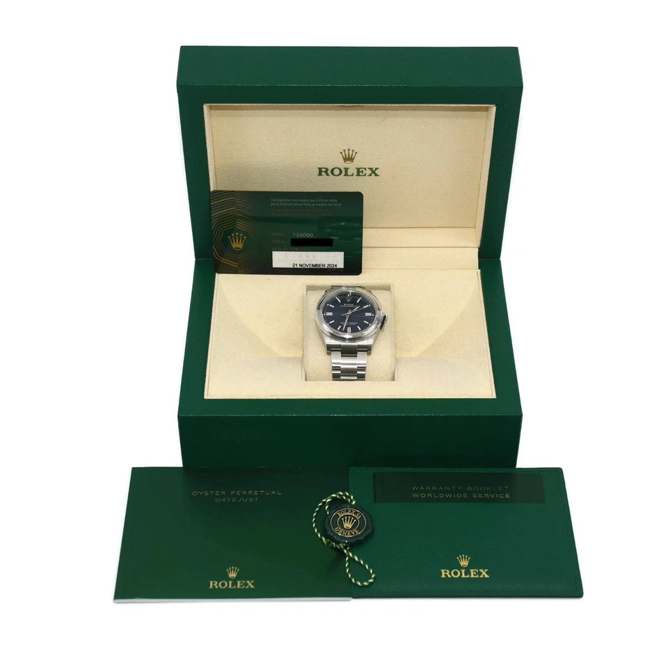 Rolex Oyster Perpetual Stainless Steel Watch 126000