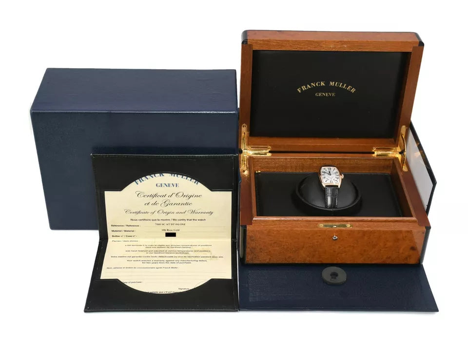 Franck Muller Curvex 18K Rose Gold Watch 7500 SC AT