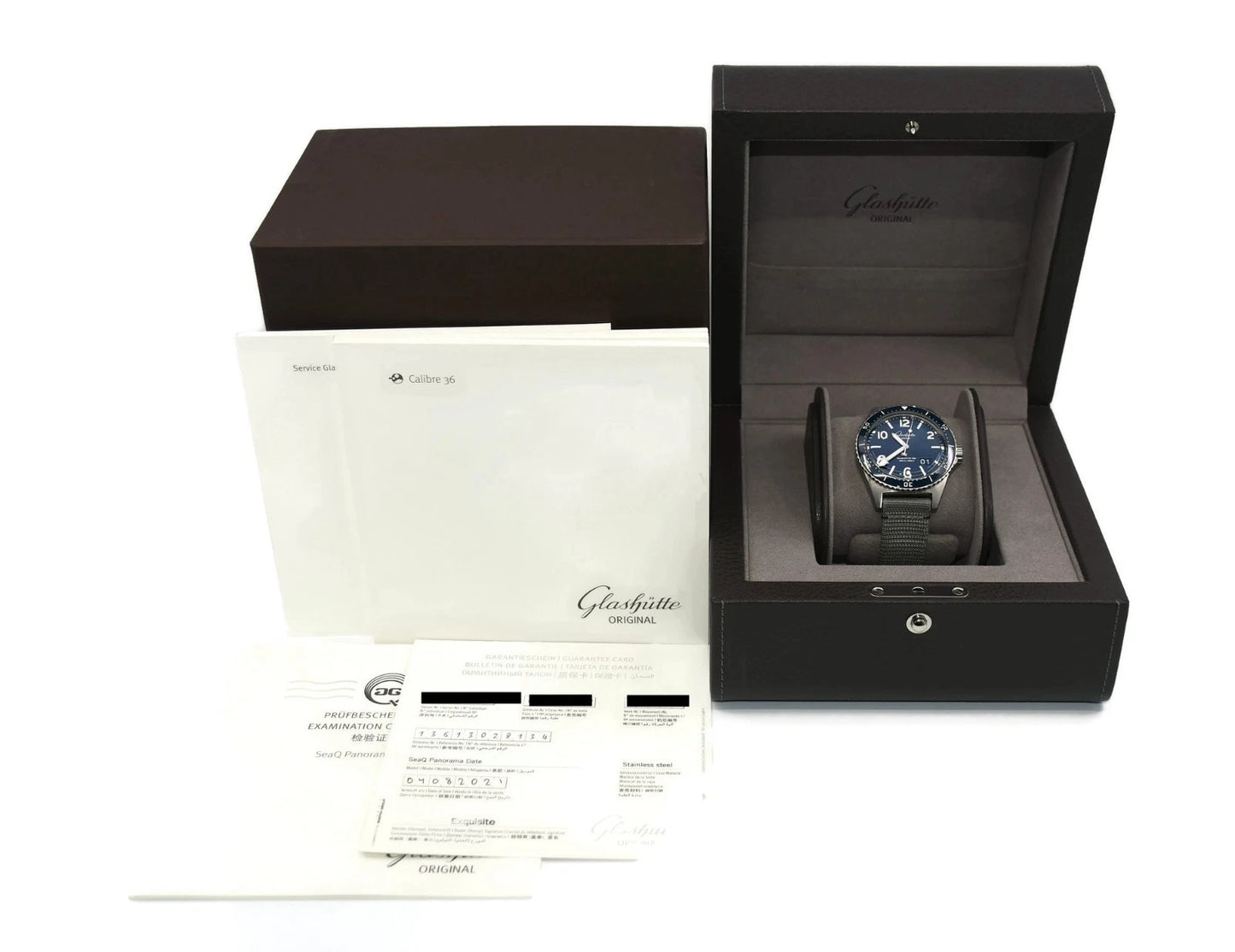 Glashutte Original SeaQ Stainless Steel Watch 1-36-13-02-81-34