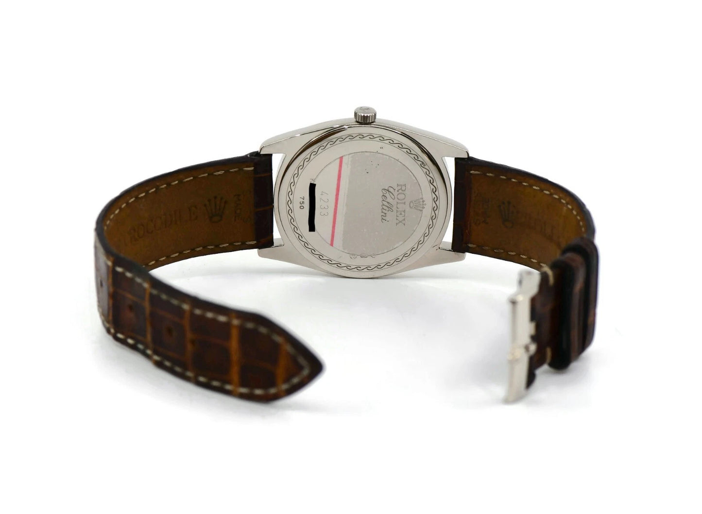 Rolex Cellini Danaos 18K White Gold Watch 4233