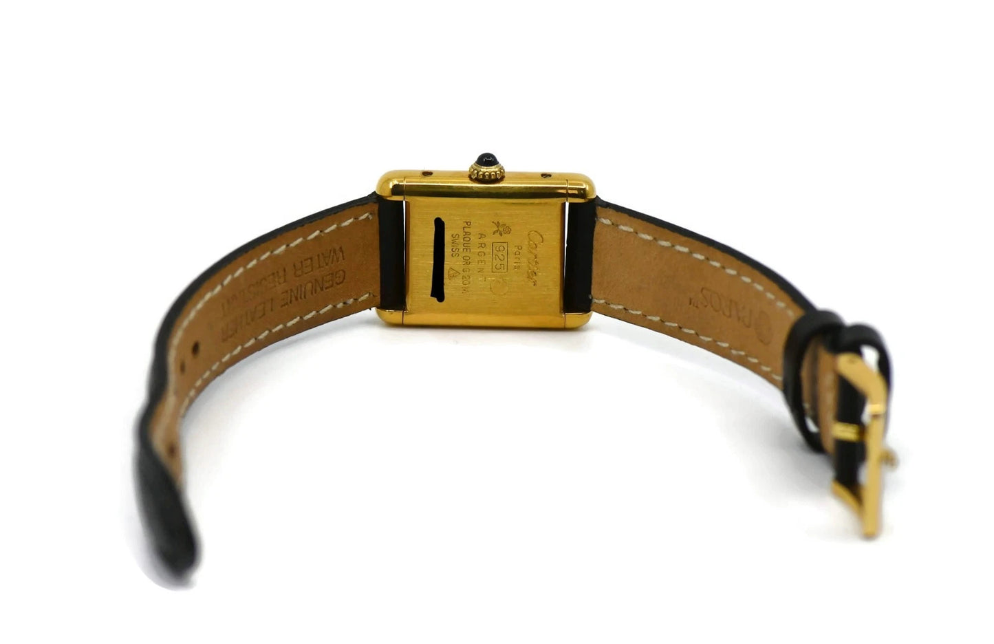 Cartier Tank Vermeil Sterling Silver Watch